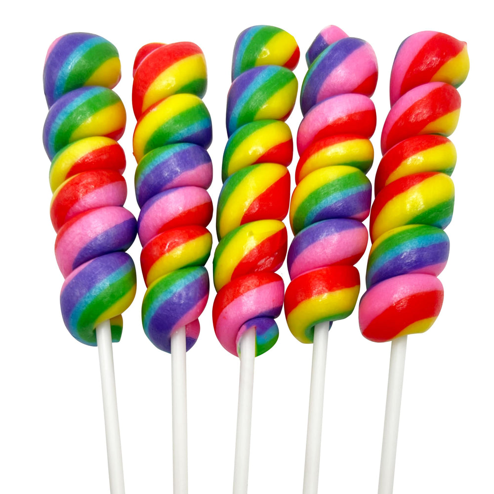 RBBZ Party Candy Buffet Display showing colorful bulk lollipops for events