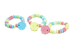 RBBZ Party Candy Flowers candy charm close-up shows 1-inch blossom charm.