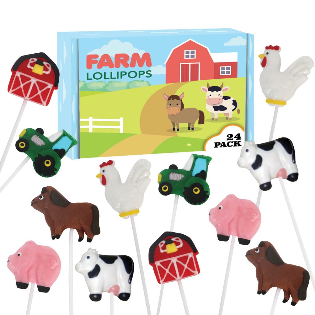 RBBZ Party farm candy lollipops bulk pack for party favors.