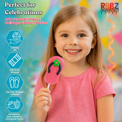 RBBZ Party lollipops in bright colors for festive beach vibes