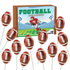 RBBZ Party football candy lollipops 18-count package for party favors and sharing