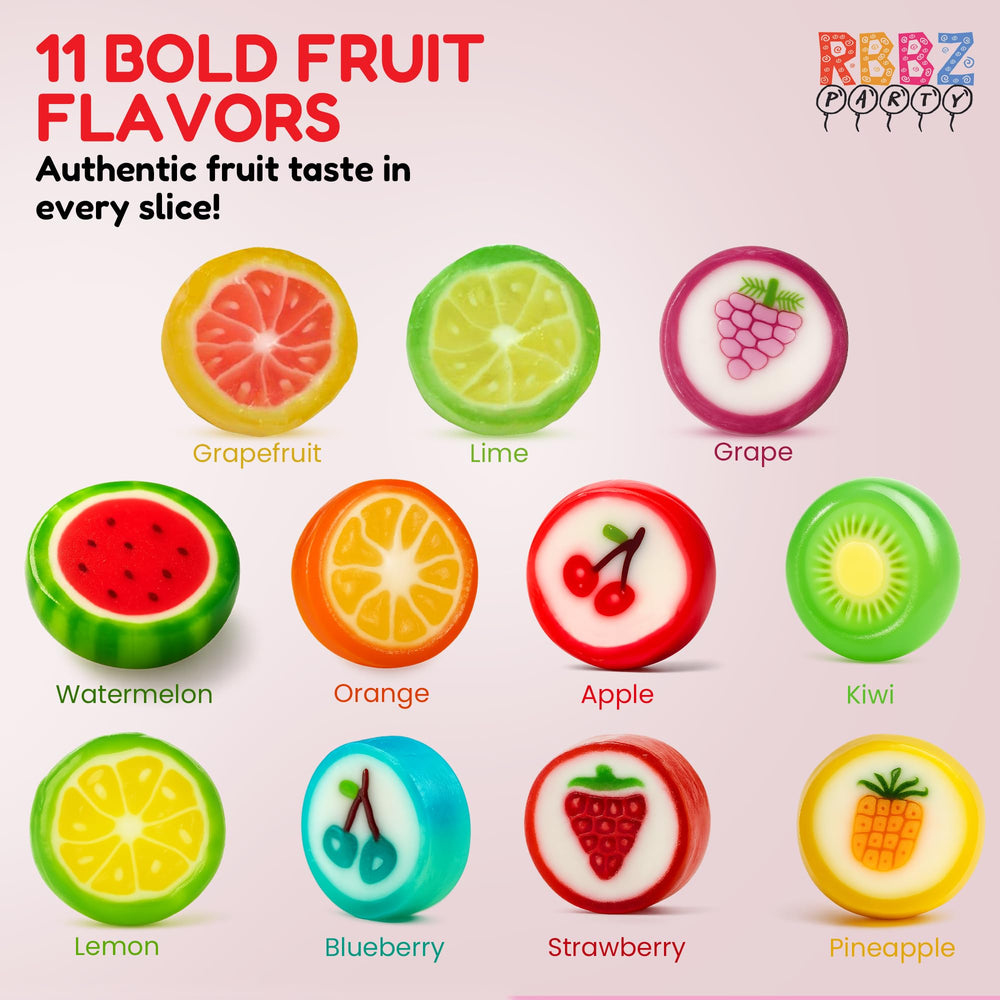 RBBZ Party Fruit Slices eight-flavor assortment adds color to buffets