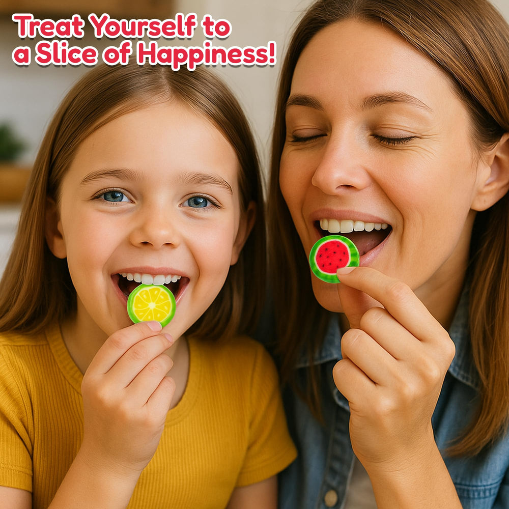 RBBZ Party Fruit Slices used as classroom rewards with vivid colors