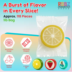 RBBZ Party Fruit Slices individually wrapped pieces for freshness