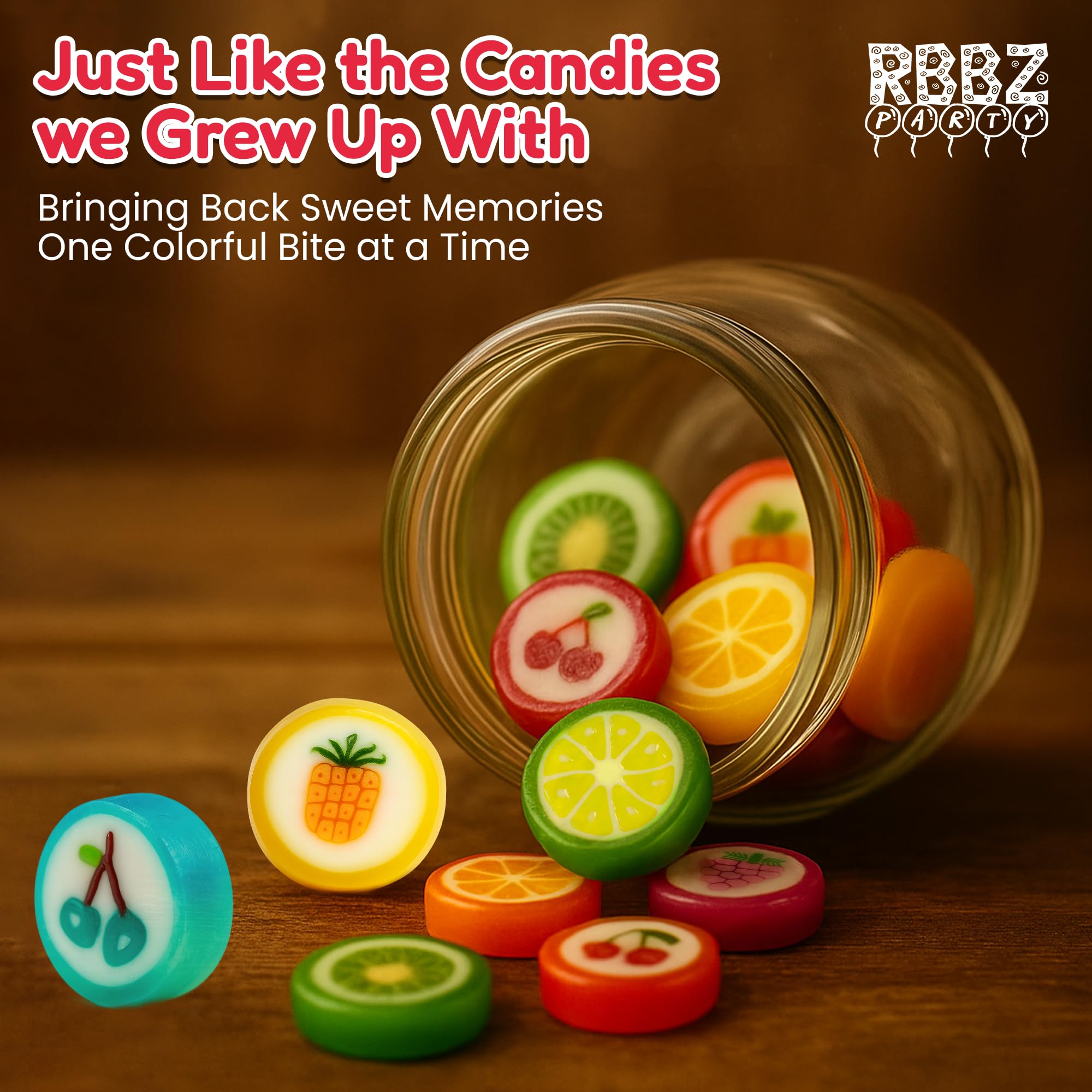 RBBZ Party Fruit Slices in a tabletop bowl for easy access