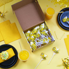 RBBZ Bee Candy individually wrapped lollipops ensure freshness and easy sharing.