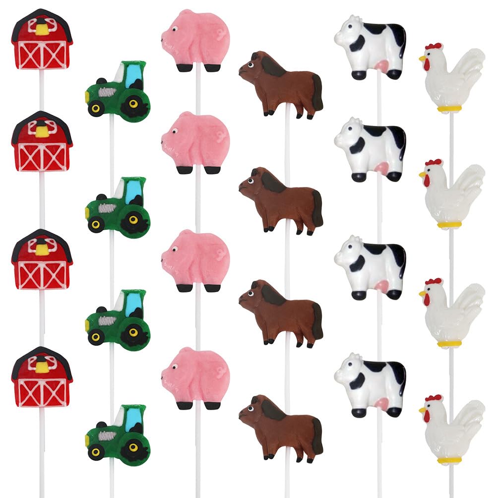 RBBZ Party individually wrapped farm animal suckers for easy bags.