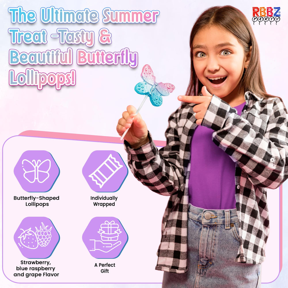 RBBZ Party individually wrapped lollipops keep treats fresh for goody bags.