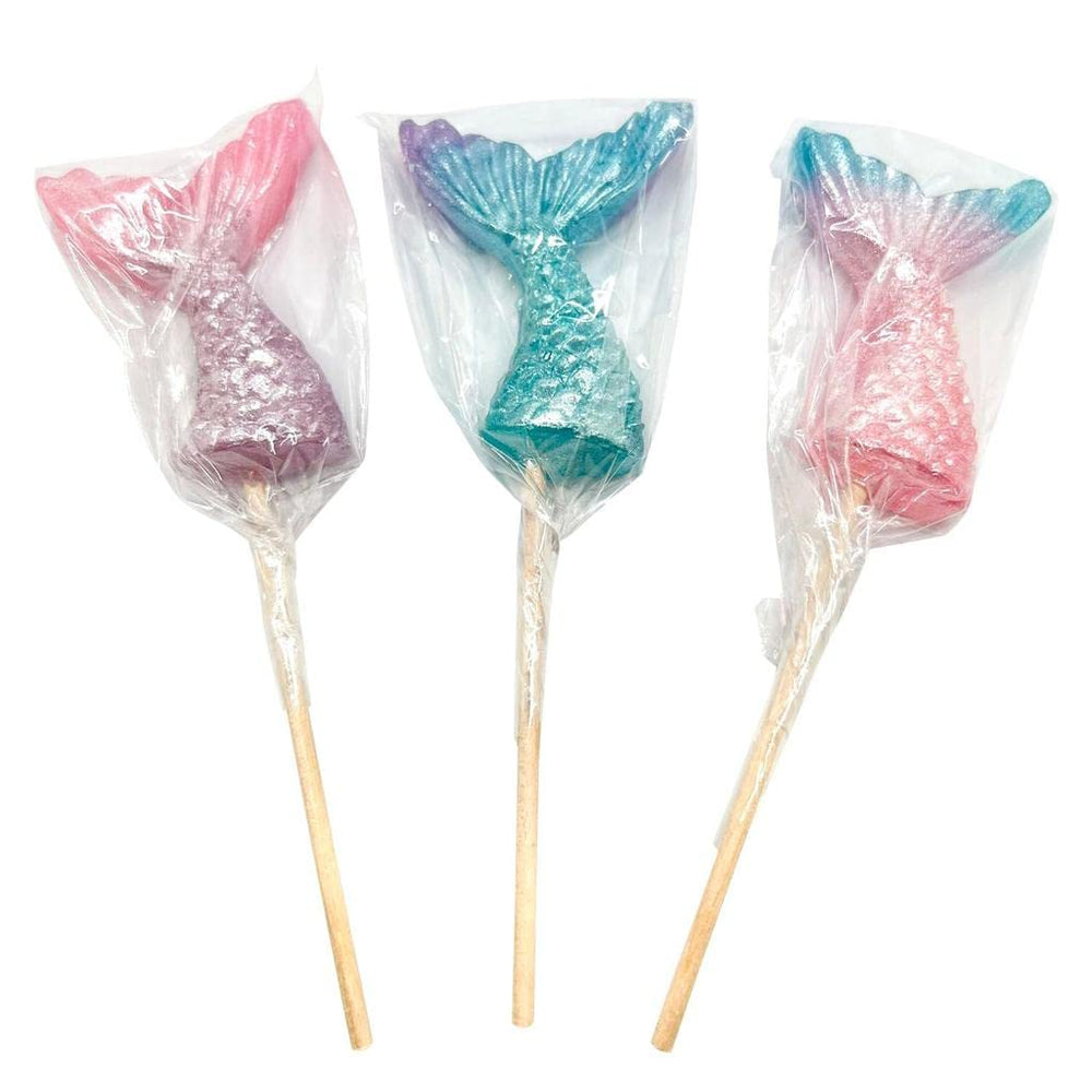 RBBZ Party Mermaid Cake Topper Lollipops enhance edible decor on desserts.