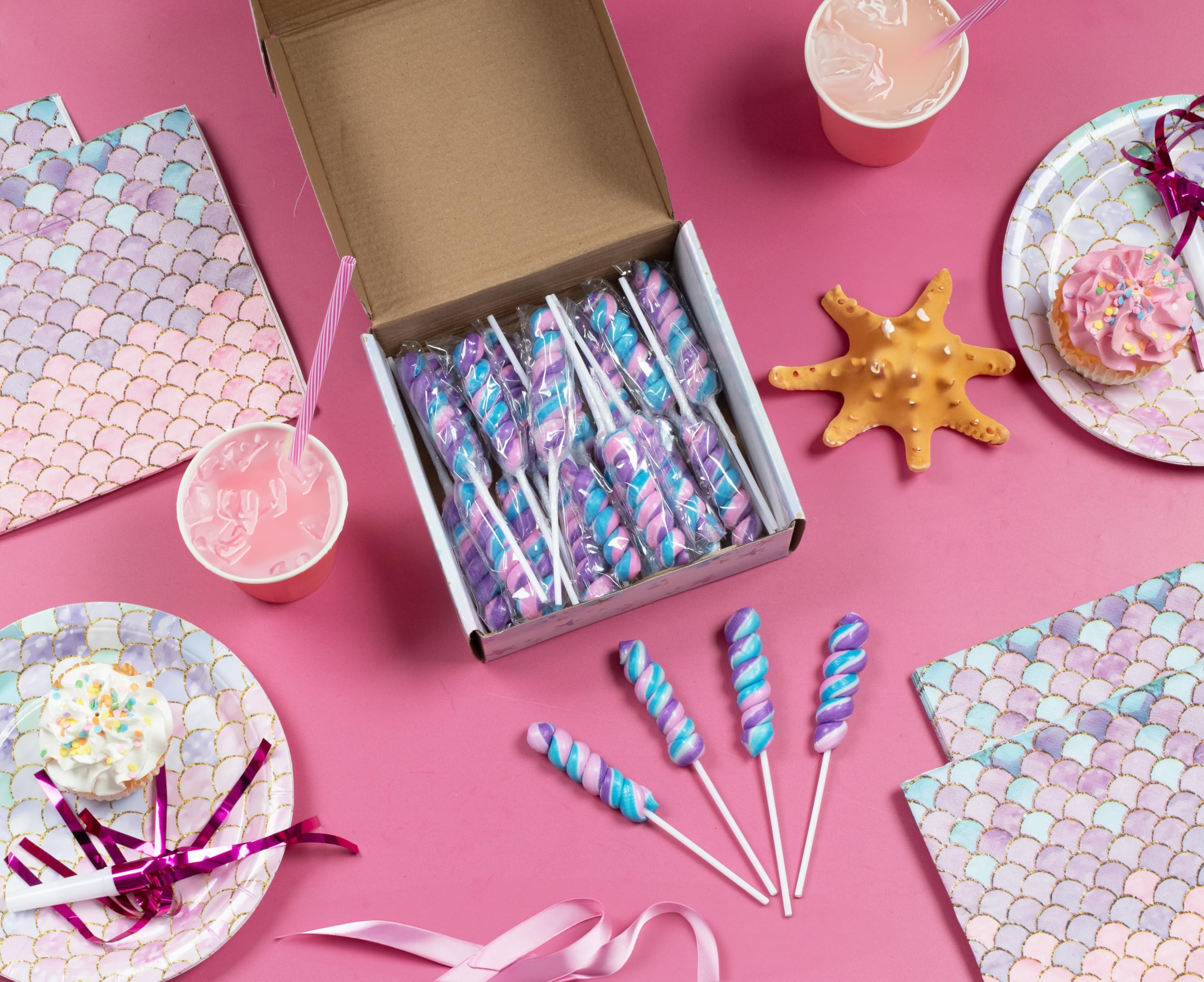 RBBZ Party Mermaid Candy Buffet Display, ideal for dessert tables and party décor.