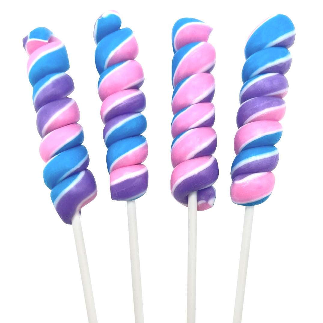 RBBZ Party Mermaid Twisty Lollipops 24-pack, perfect for goody bags and cake toppers.