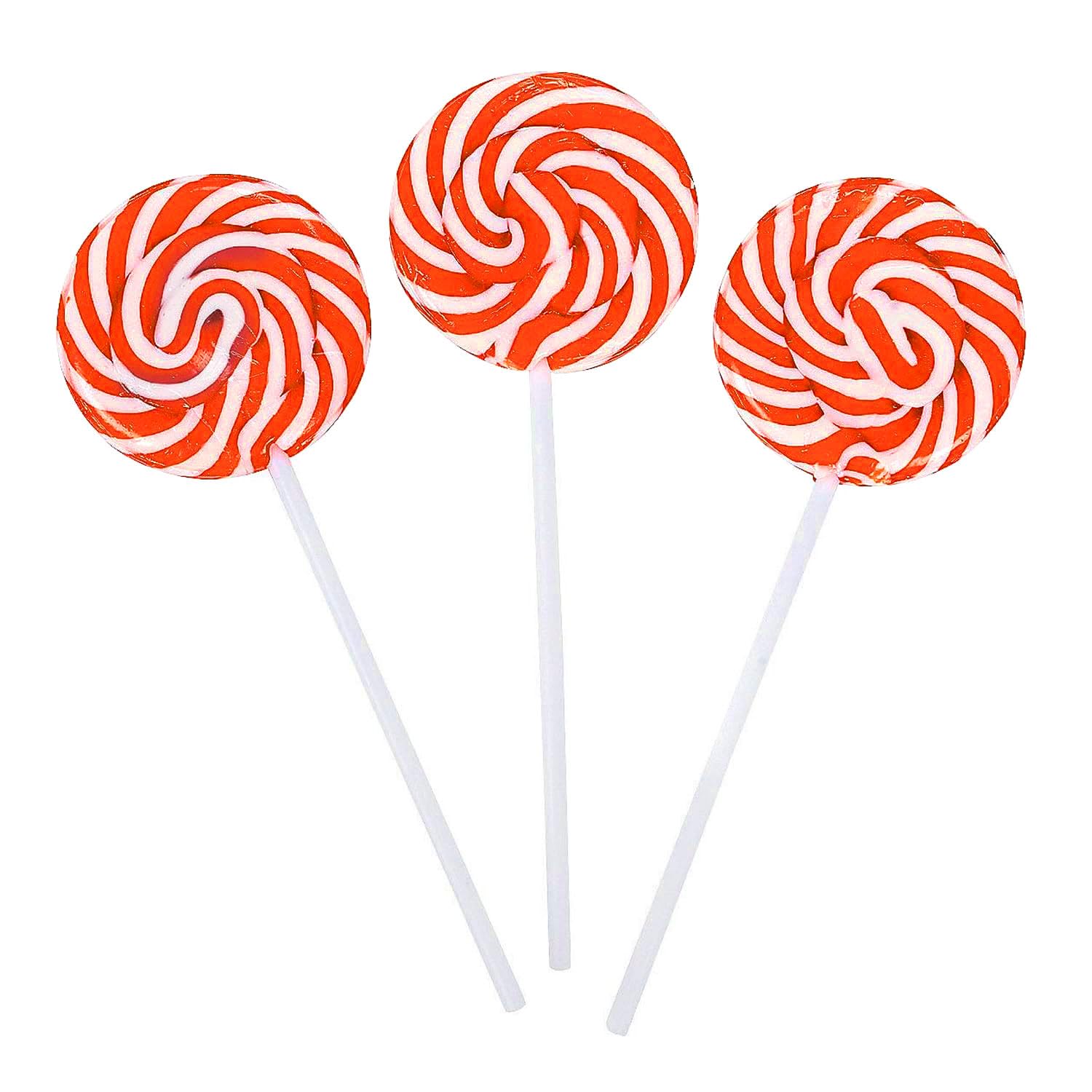 RBBZ Party red swirl lollipops bulk pack, ideal for candy buffets and celebrations.