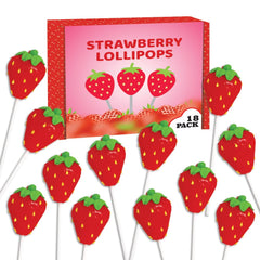 RBBZ Party strawberry-shaped-lollipops pack for party favors and sweet moments.