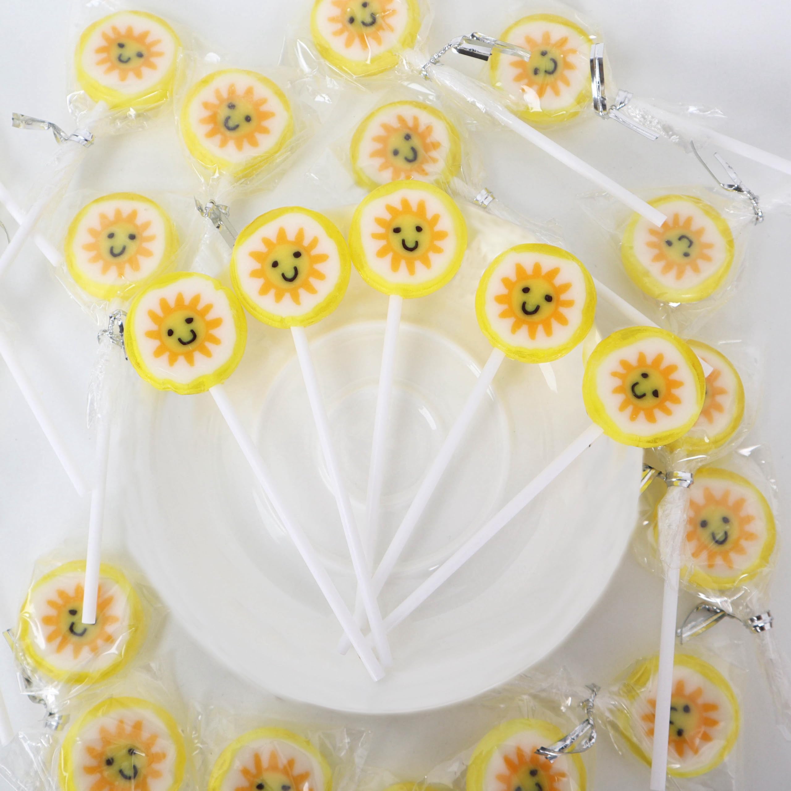 RBBZ Sun Candy Lollipops with 1.25 inch suckers and 4 inch sticks