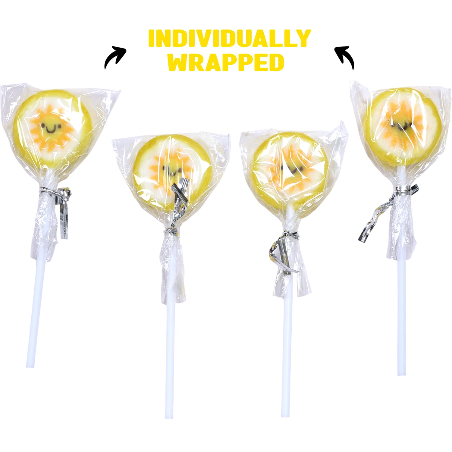 RBBZ Sun Candy Lollipops individually wrapped for clean distribution