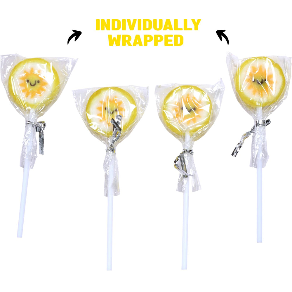 RBBZ Sun Candy Lollipops individually wrapped for clean distribution