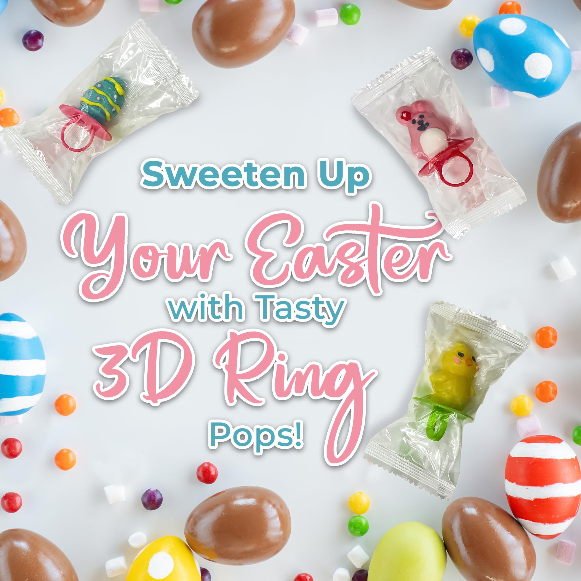 RBBZ Party wearable Easter candy rings make playful party favors