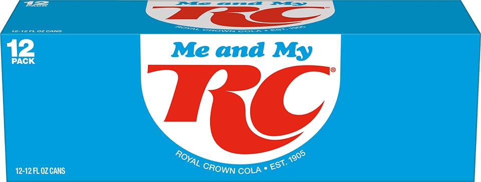 RC Cola glass on ice for crisp, refreshing sip.