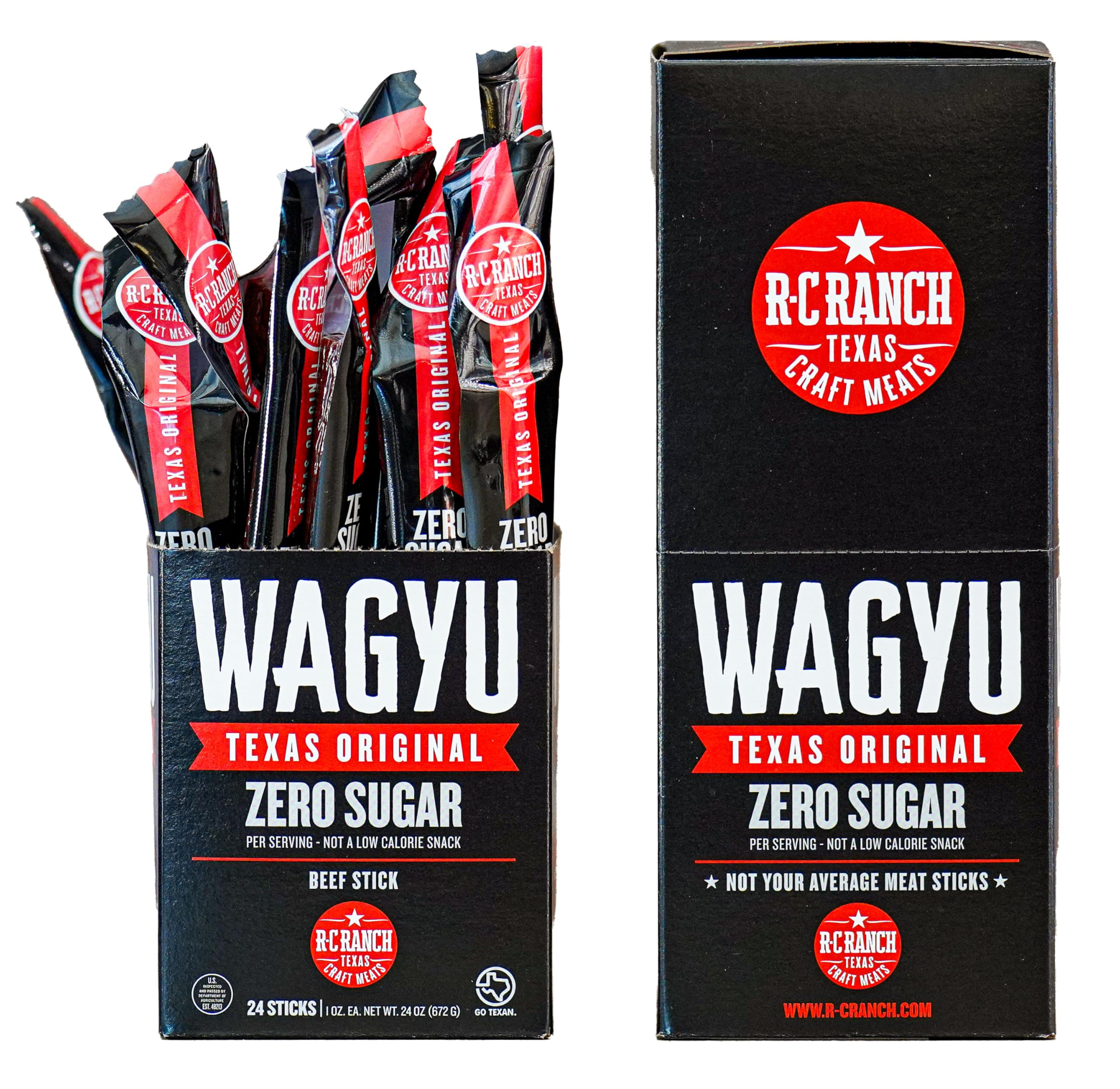 R-C Ranch Wagyu beef stick 1oz wrap for on the go protein