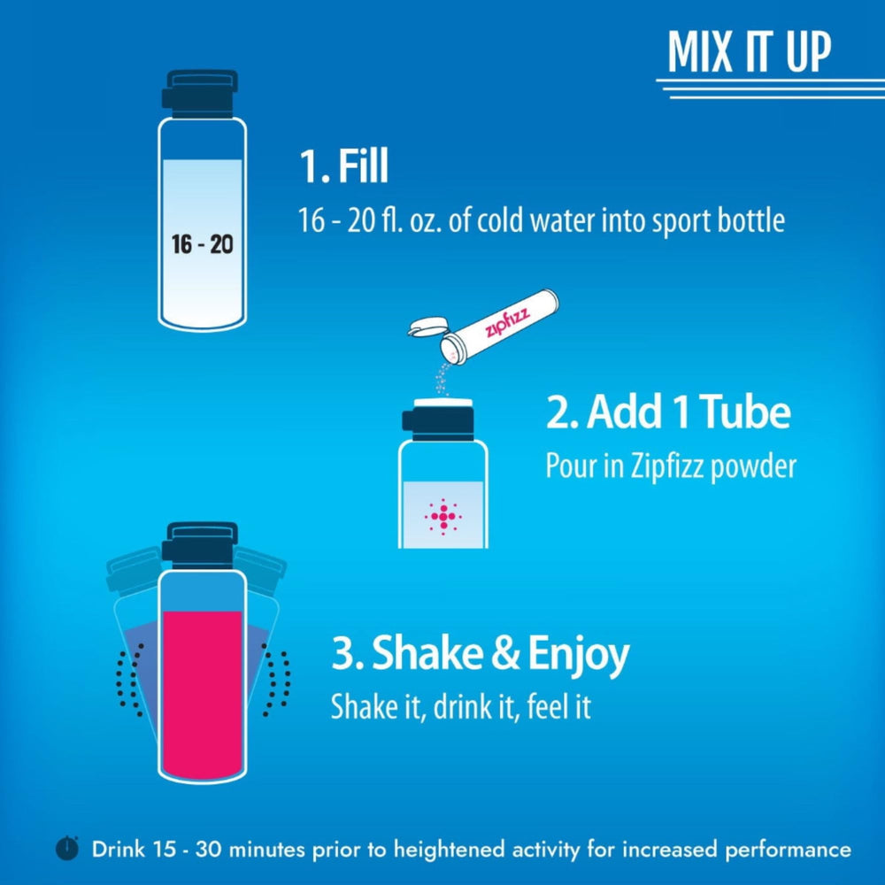 RC Store Essentials Energy Drink Mix glass with prepared drink for quick refreshment