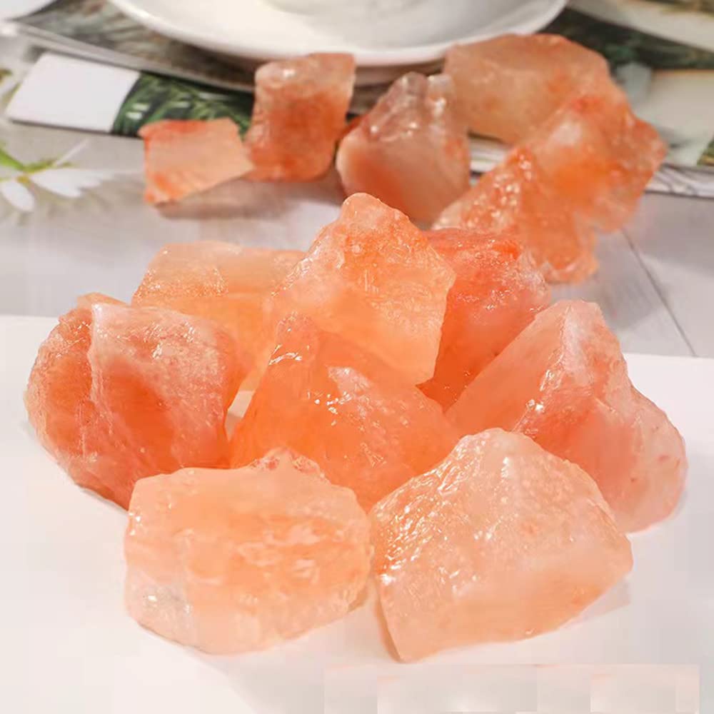 RCSTONE Himalayan pink salt display bowl stones adding natural decoration and warmth