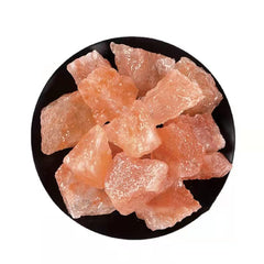 RCSTONE Himalayan pink crystal salt stones for lamp use brighten spaces and may purify air