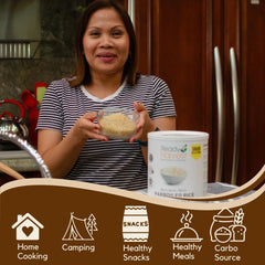 Ready Harvest 30-year shelf life label on can signals reliable emergency storage.