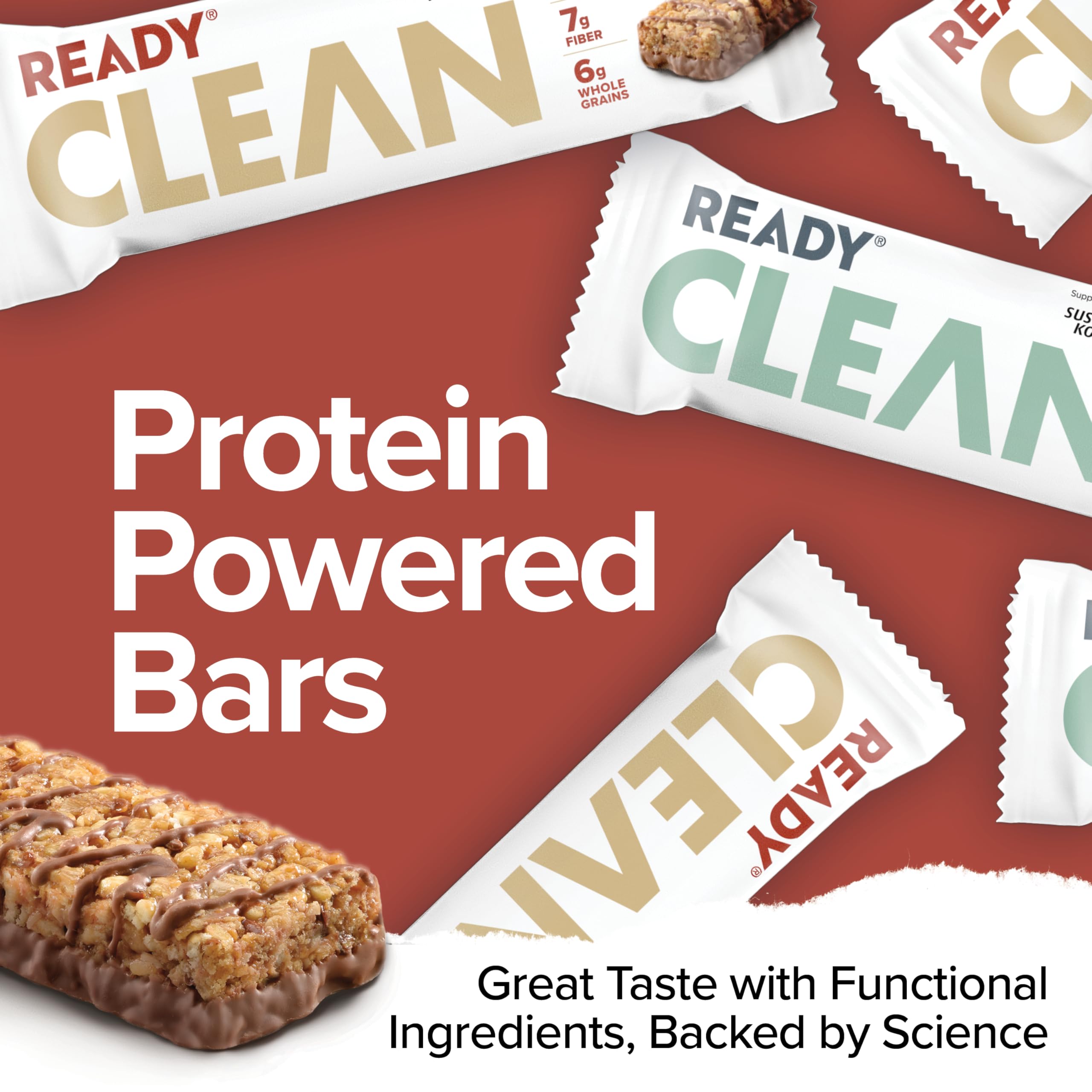 Ready Dark Chocolate Sea Salt Bar 12-pack delivers rich flavor and energy.