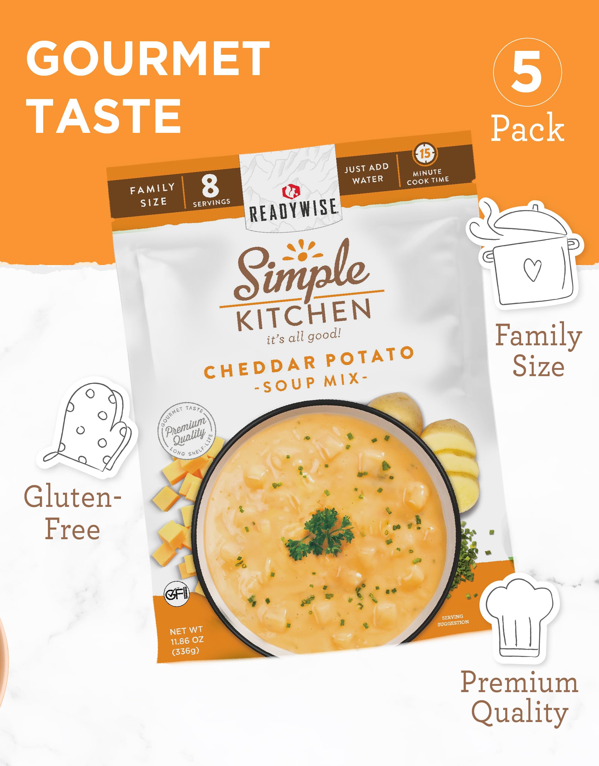 ReadyWise hiking meal pack shows portable, versatile adventures-ready soup