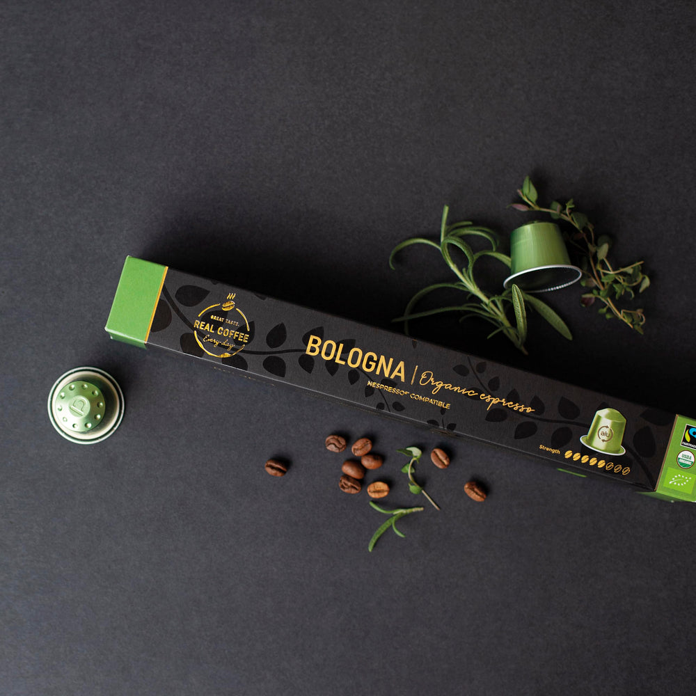 Real Coffee Great Taste aluminum capsules are recyclable with other aluminum.