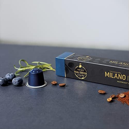 REAL COFFEE GREAT TASTE aluminum pod case suggests premium storage and freshness