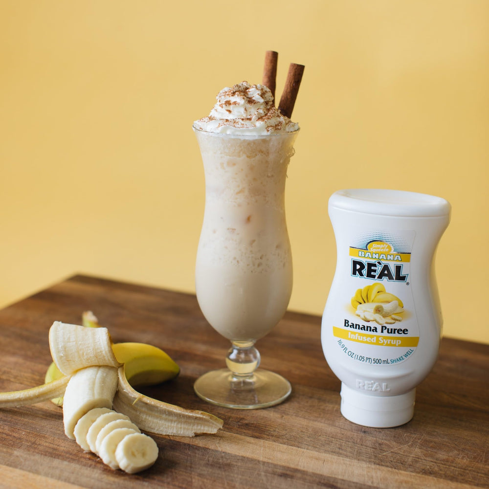 Real Infused Exotics banana puree syrup Costa Rica Cavendish bananas inspire vibrant flavor