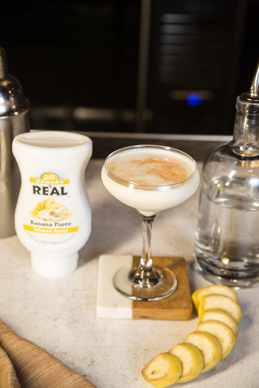 Reàl Infused Exotics Banana Puree Syrup mixology-ready for tropical cocktails