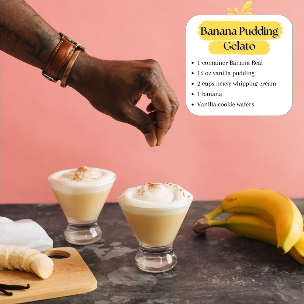 Real Infused Exotics banana puree syrup oxygen barrier preserves freshness between uses