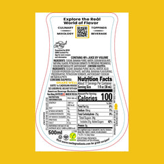 Real Infused Exotics banana puree syrup wide-mouth bottle ready for easy, mess-free mixing