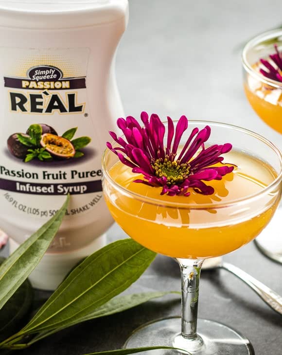 Real Infused Exotics Passion Fruit Syrup in a frozen daiquiri for a tropical chill