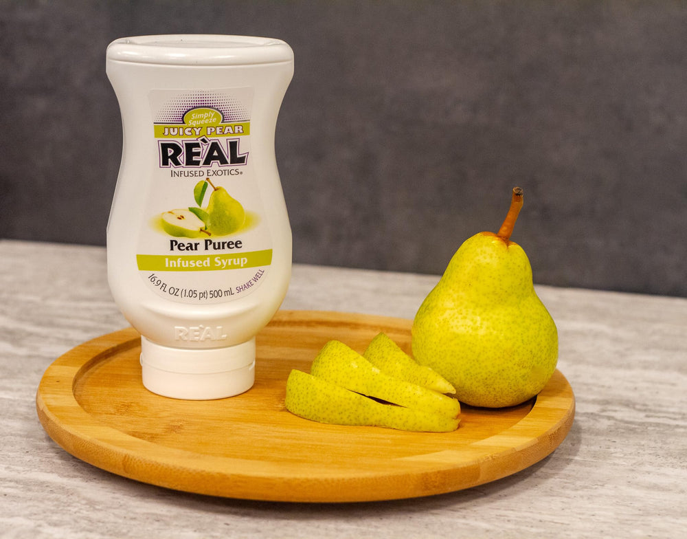 Reàl Infused Exotics pear puree adds fresh flavor to mocktails and frozen treats.