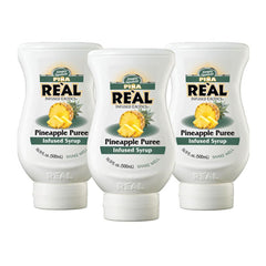 Reàl Infused Exotics Pina pineapple puree syrup: pack of three bottles for versatile cocktails