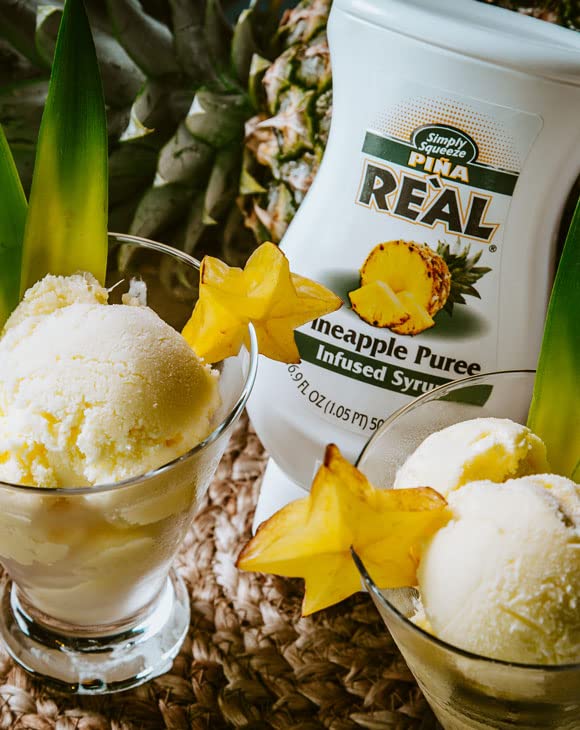 Close-up of Costa Rican pineapple notes in Reàl Infused Exotics syrup