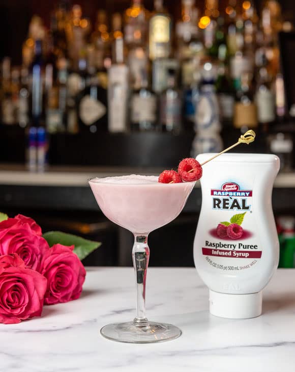 Italian sodas and mocktails boosted with Reàl Infused Exotics Raspberry Syrup.
