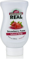 Reàl Infused Exotics strawberry dessert swirl – enhances desserts with fruity brightness.