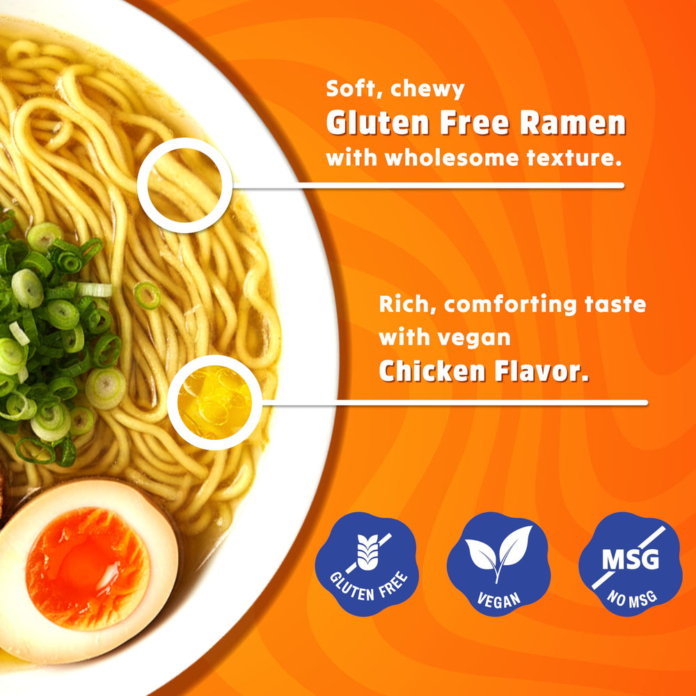 Real Naturals BAMI ramen simmering broth on stove for fast meals.