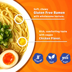 Real Naturals BAMI ramen simmering broth on stove for fast meals.