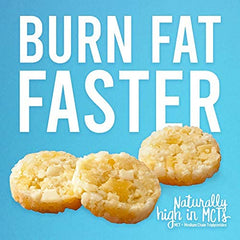 Real Naturals Keto Cookies Butter Coconut Closeup Crumbs, low-carb bite with rich coconut flavor.