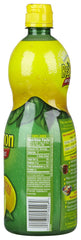 ReaLemon lemon juice bottle pouring, perfect for beverages and recipes.