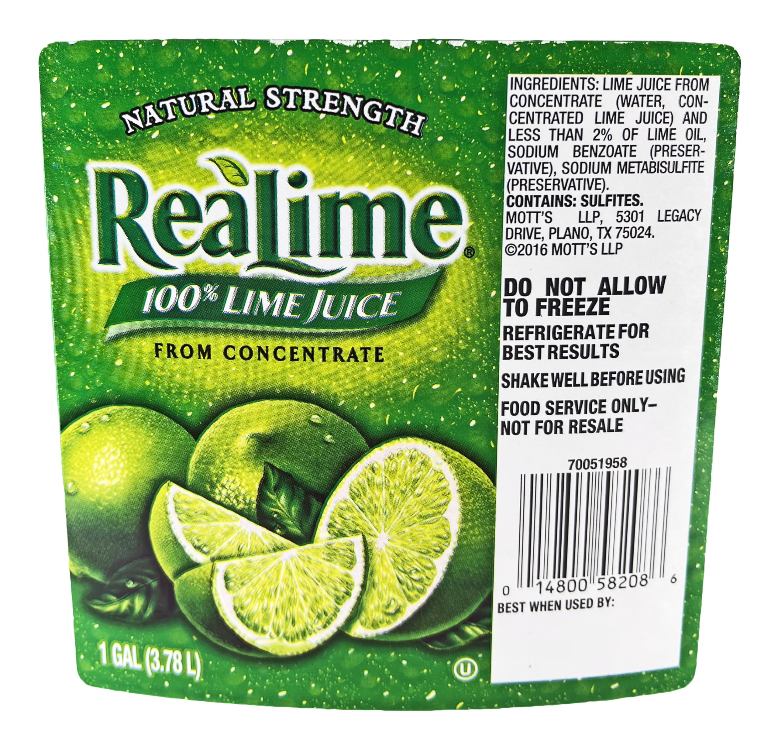 Bulk Realime Real Lime Juice used as an ingredient in dressings and marinades