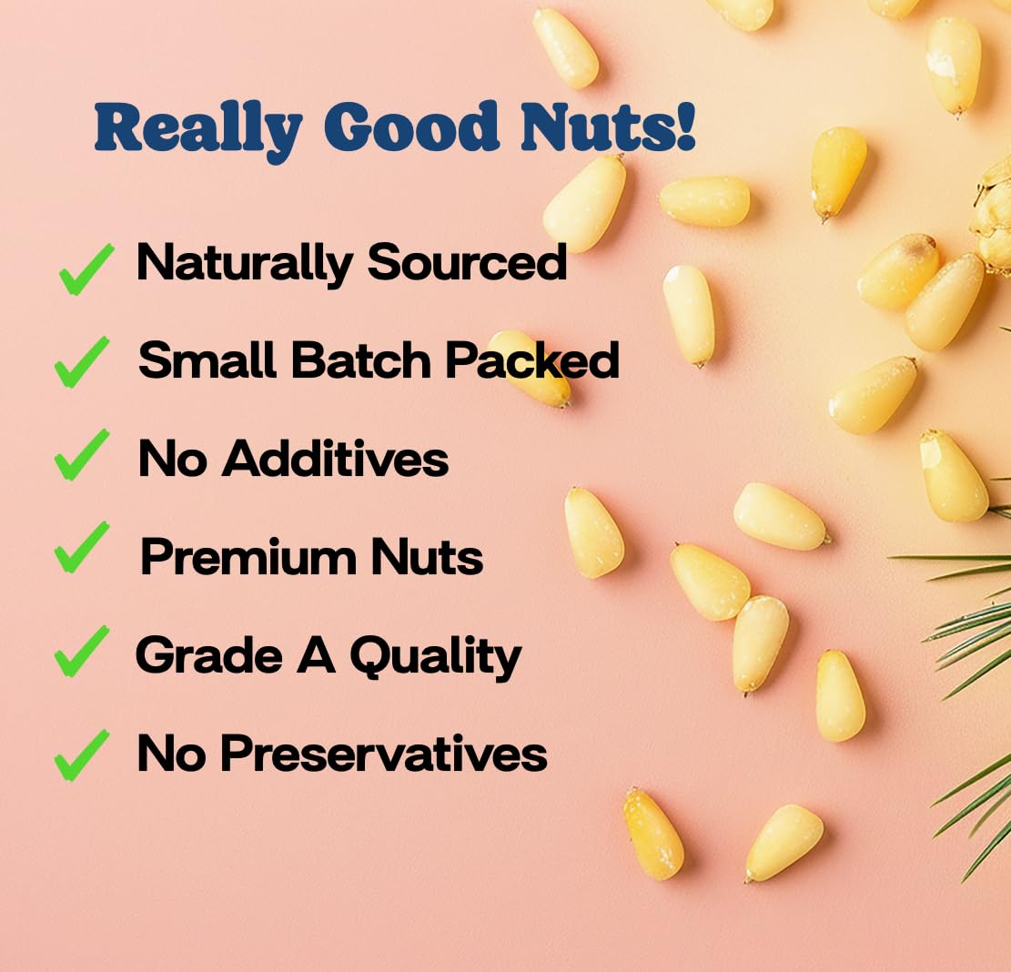 Really Good Nuts pine nuts in a kitchen scene ready for cooking and baking