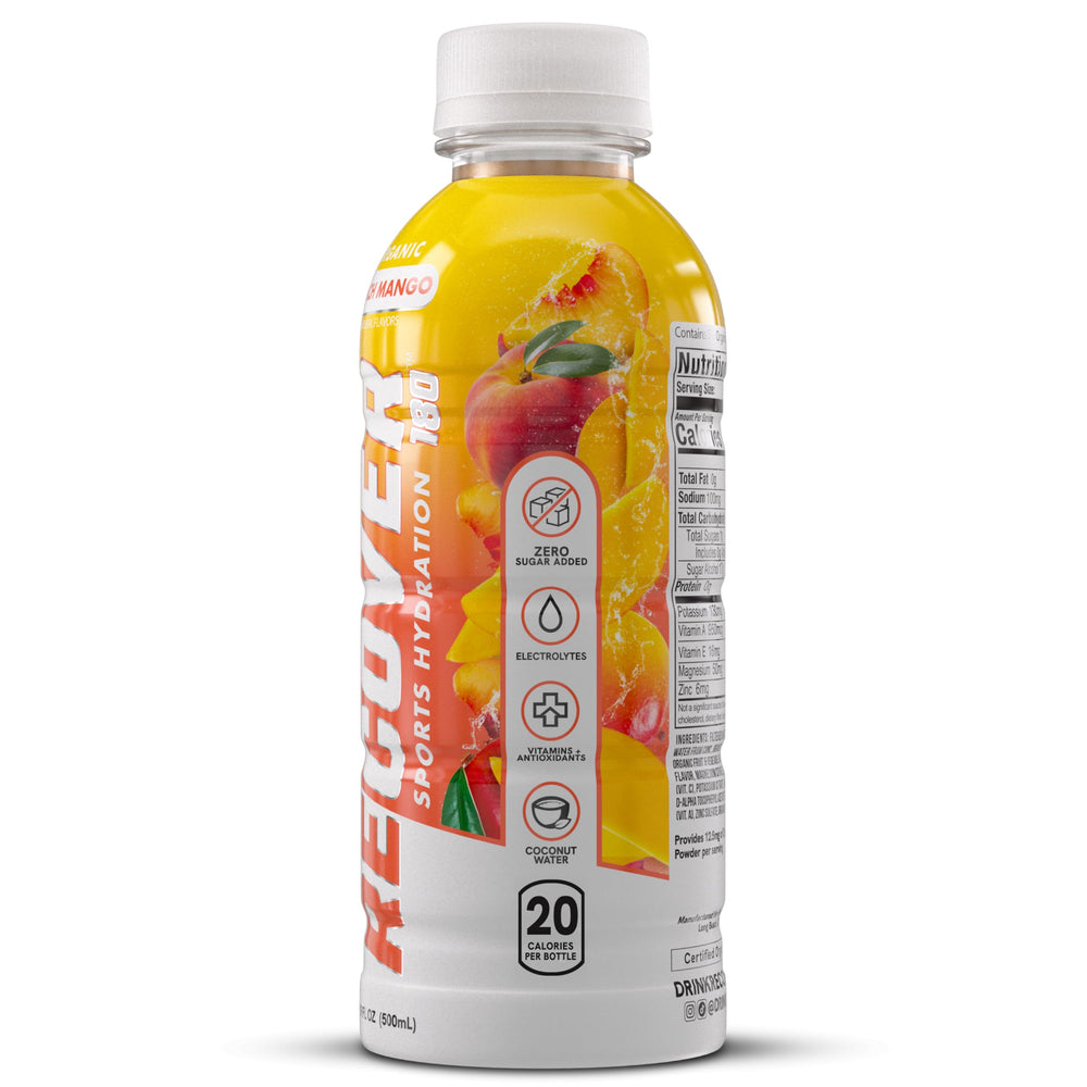RECOVER 180 no artificial sweeteners flavors or dyes graphic