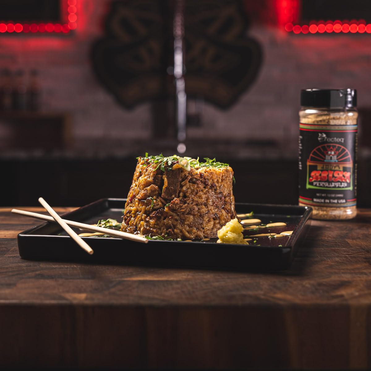 recteq Jody's Asian Persuasion rub seasoning on tray ready to sprinkle
