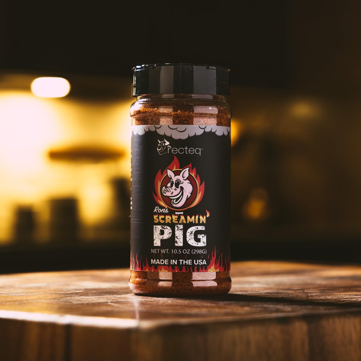 recteq Ron's Screamin' Pig Rub pork ribs ready for smoke with bold, sweet heat
